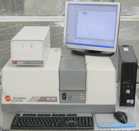 DU800 UV/VIS Cuvette Spectrophotometer